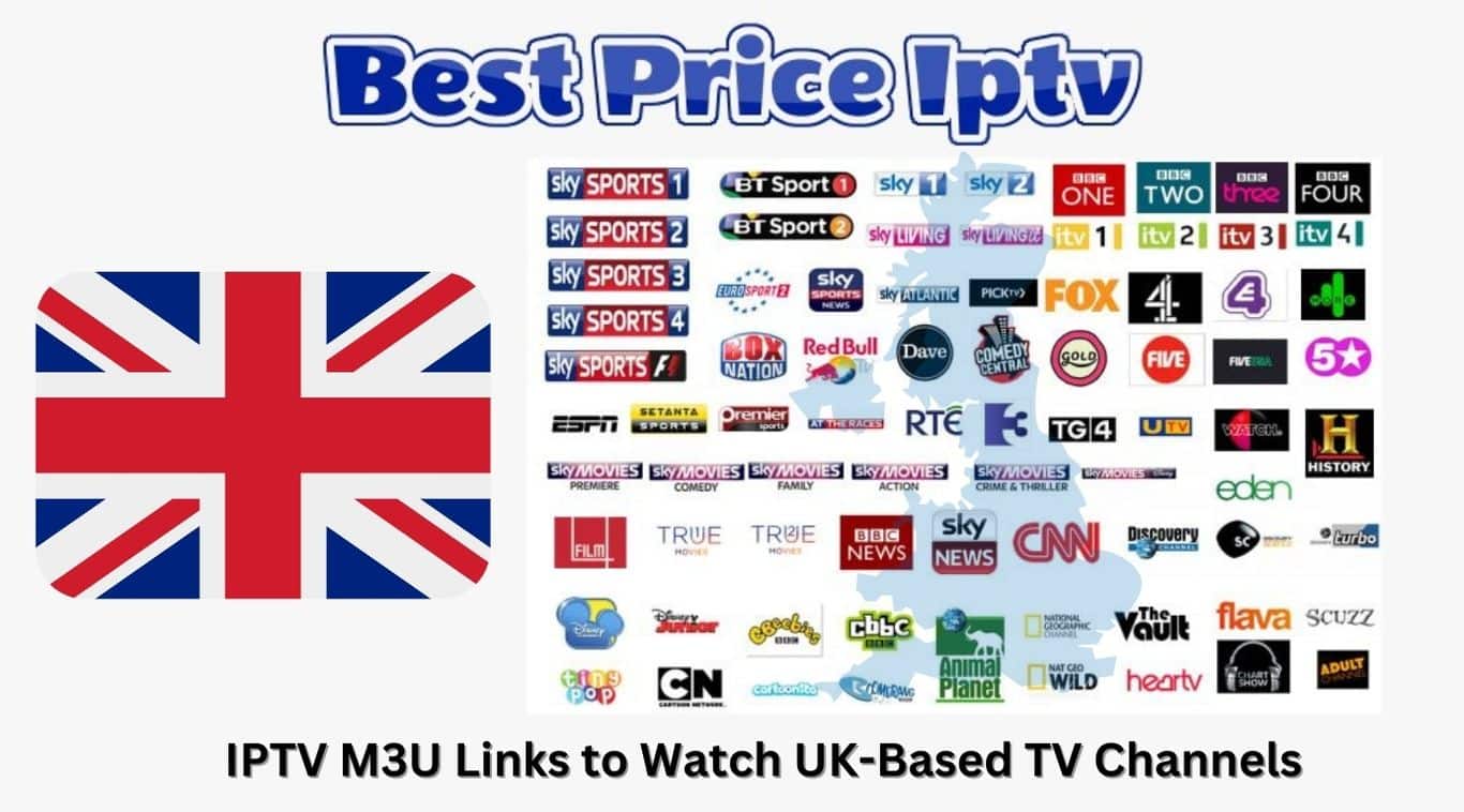  IPTV M3U Links to Watch UK-Based TV Channels